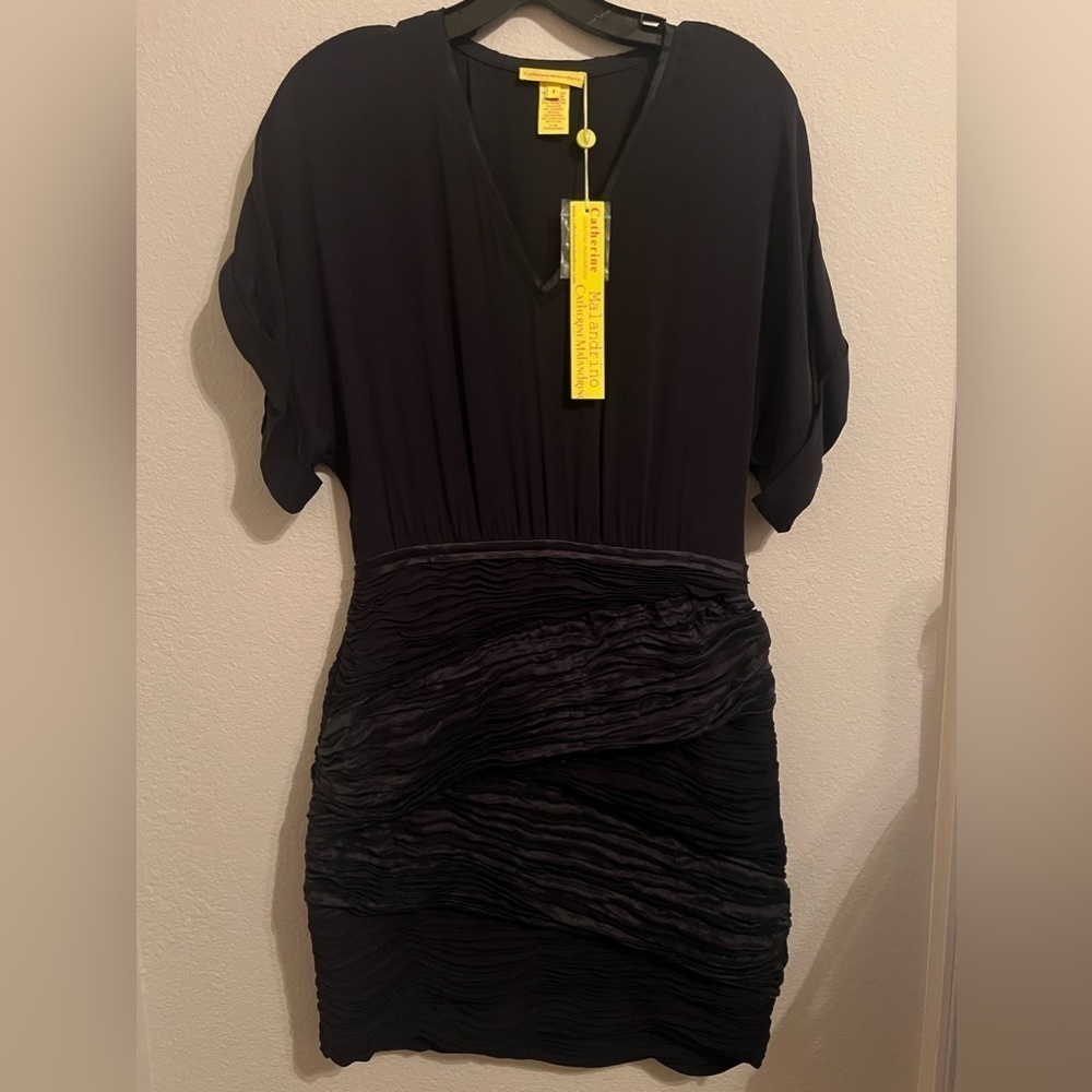 CATHERINE MALANDRINO BLACK DRESS